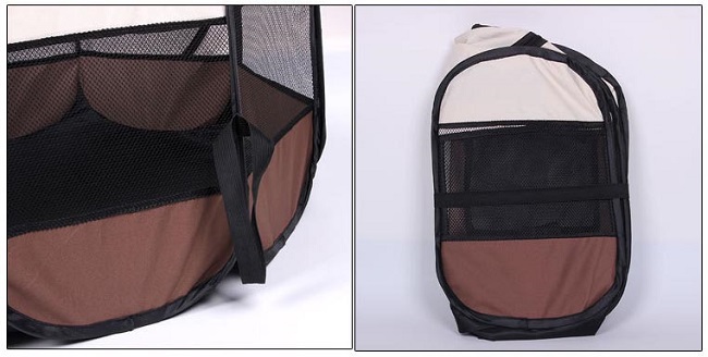 Klec pro psa, látková přepravka, výběh, vel. M 92 cm