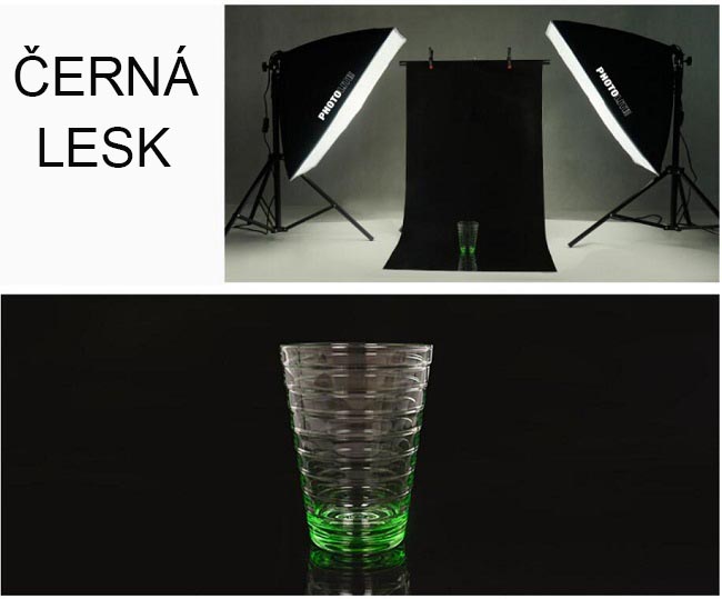 Fotopozadí černé PVC 120x200 lesklé matné