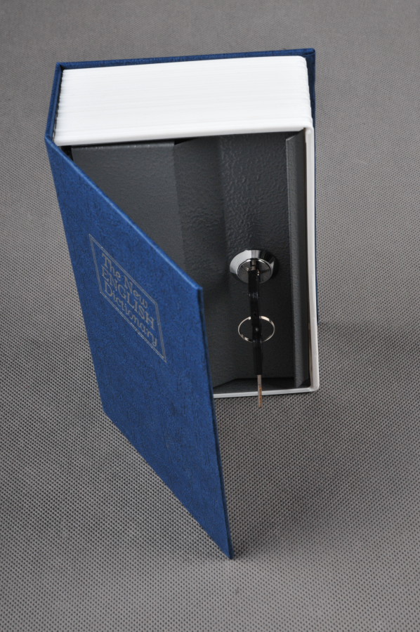 Trezor, kniha slovník 114x80x45mm modrý