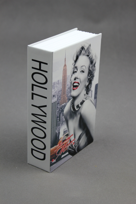 Trezor, pokladnička, kniha Marilyn 265x200x65mm