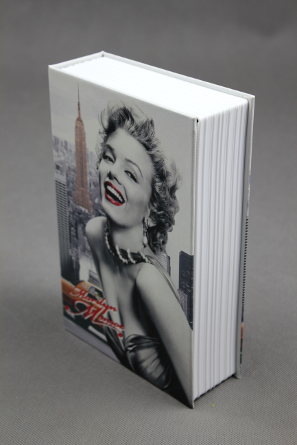 Trezor, pokladnička, kniha Marilyn 265x200x65mm