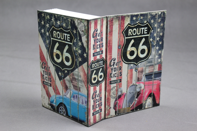 Trezor, pokladnička, kniha Route 66 265x200x65mm
