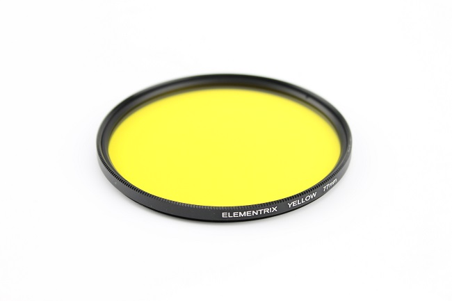 Elementrix Plný filtr žlutý 72mm textilní pouzdro