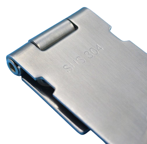 Dveřní nerezová petlice 105mm s protikusem