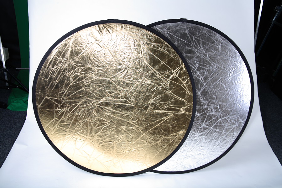 Odrazová deska, odrazná deska 80cm 2 v 1 zlatá stříbrná