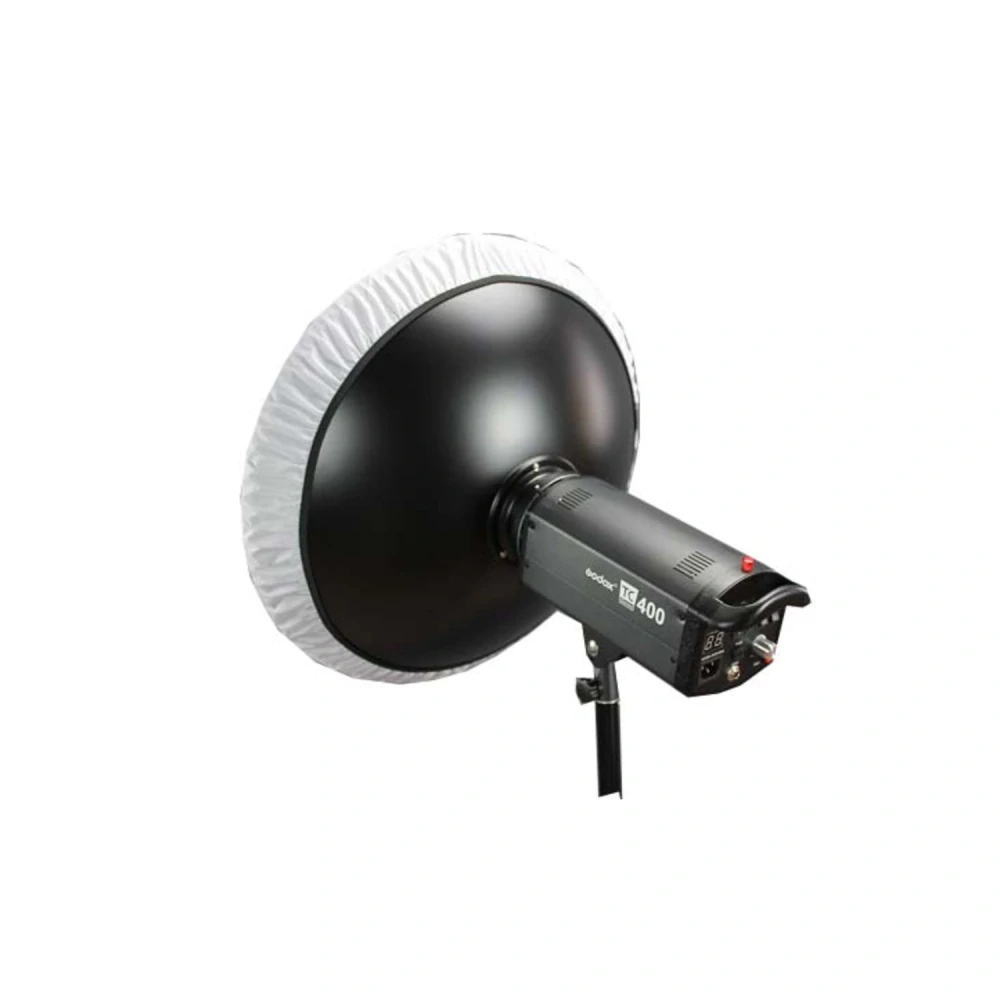 Beauty dish s voštinou a difuzérem 55 cm stříbrný