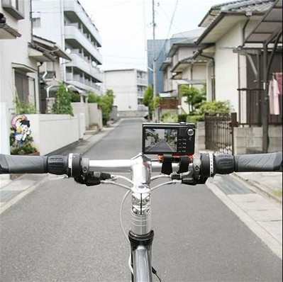 Stativ na kolo pro fotoaparát GPS, černý