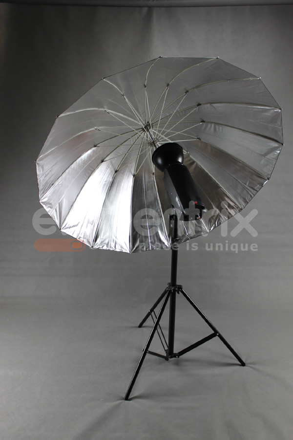 Studiový fotografický deštník 153cm stříbrný 16