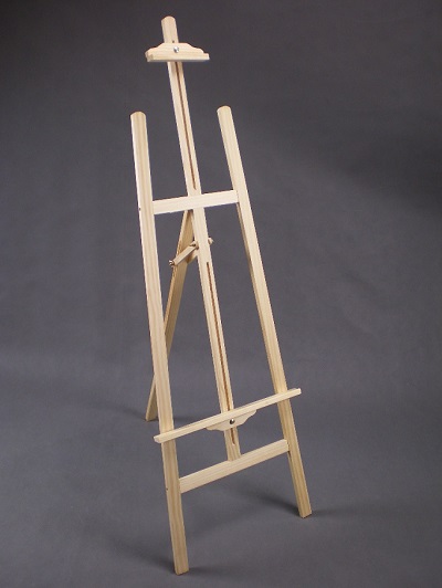 Ateliérový dřevěný malířský stojan 140cm nesložený