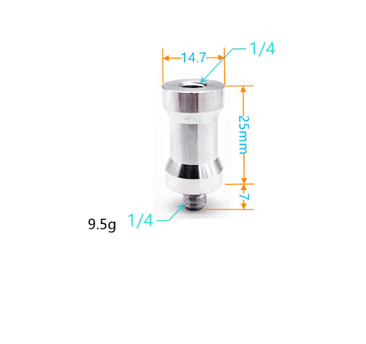Stativový čep 14.7mm 2x1/4 CC16