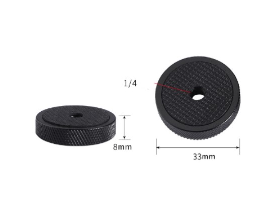 Destička 23mm 1/4" pro kulovou hlavu podložka
