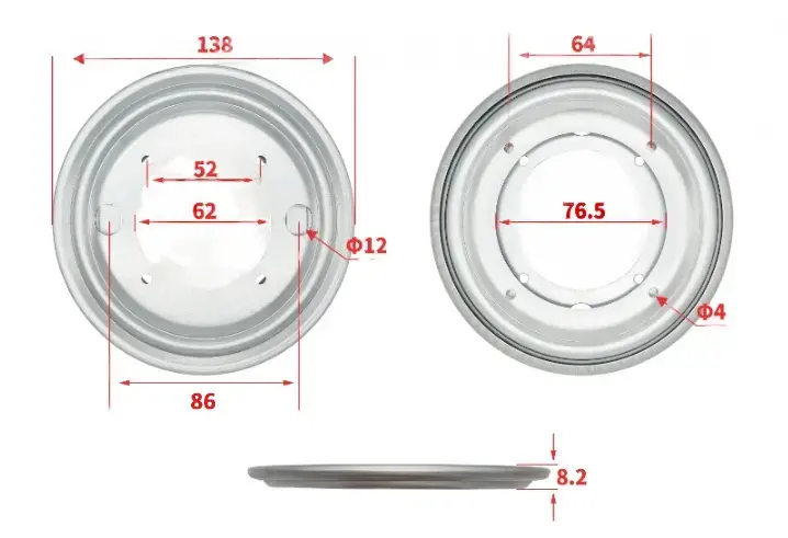 Lazy Susan 138mm otočný mechanismus stolu, točna desky