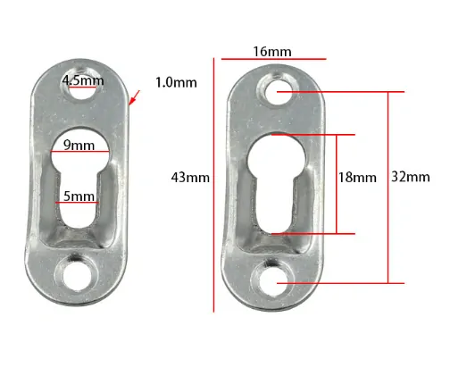 Nábytkový bajonetový závěs protlačený set 10ks 