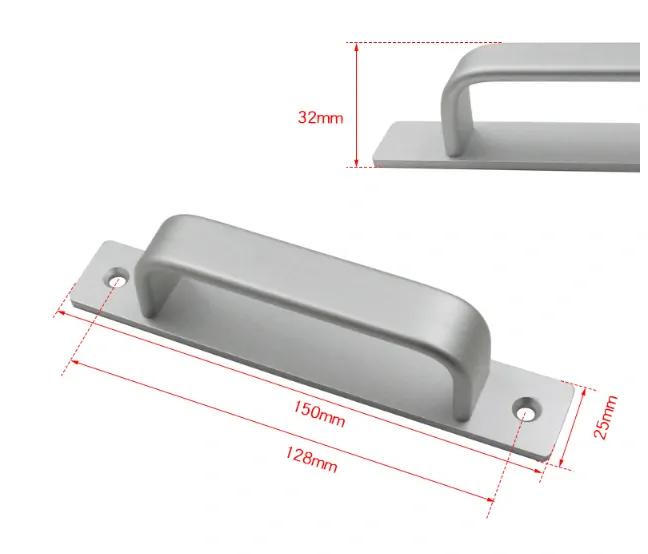 Dveřní madlo 150mm černé