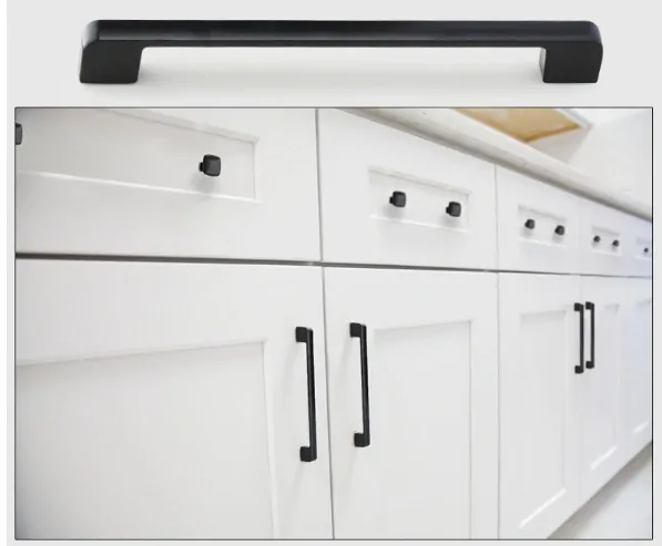 Nábytková úchytka 200mm 9013 černá