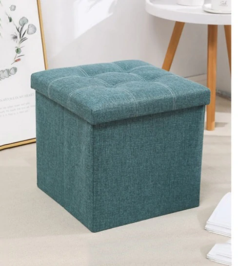 Taburet 38x38x38 zelený