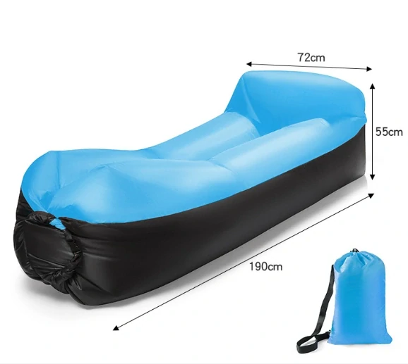 Nafukovací vak Lazy bag dvouvrstvý - modrý