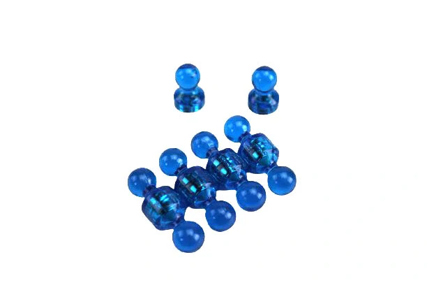 Magnetické figurky neodymové magnety modré, 10 ks, 11x17mm