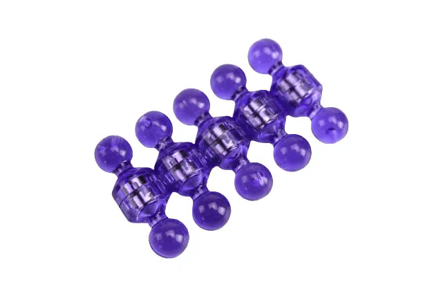 Magnetické figurky neodymové magnety fialové, 10 ks, 11x17mm