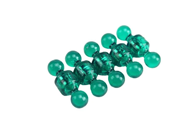 Magnetické figurky neodymové magnety zelená, 10 ks, 11x17mm