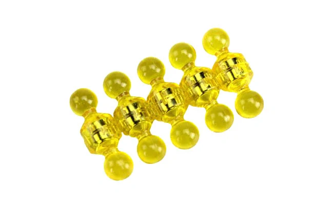 Magnetické figurky neodymové magnety žlutá, 10 ks, 11x17mm