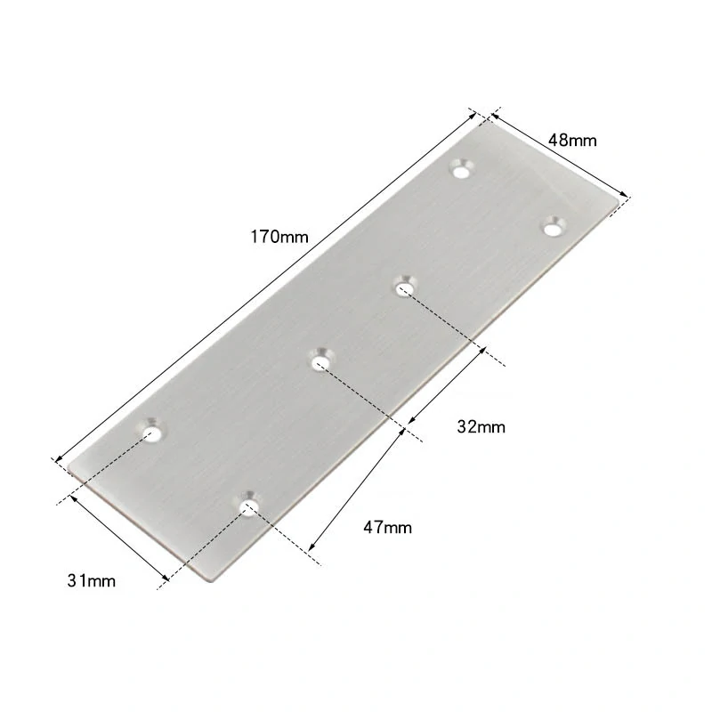 Nerezová plochá spojka 167x48x1,6mm