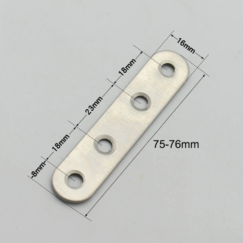 Nerezová plochá spojka 75x16x1,6mm