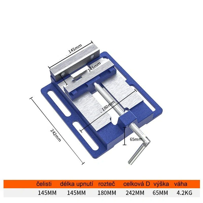 Modelářský svěrák 150 mm/6" svěrák pod vrtačku