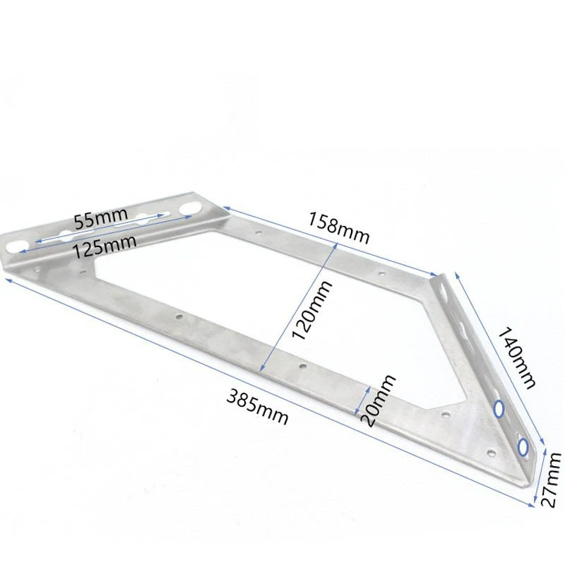 Plochý rohový spojovací úhelník 385mm