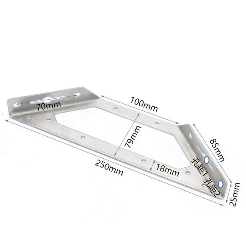 Plochý rohový spojovací úhelník 250mm