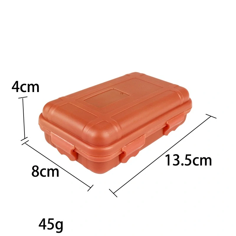 Vodotěsný box pro uložení nářadí EDC pro přežití v přírodě S oranžová