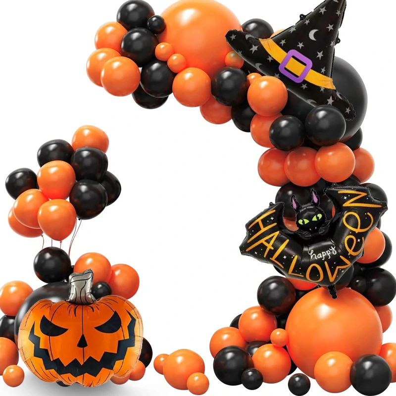 Párty balónky, balónková girlanda halloween klobouk 139ks