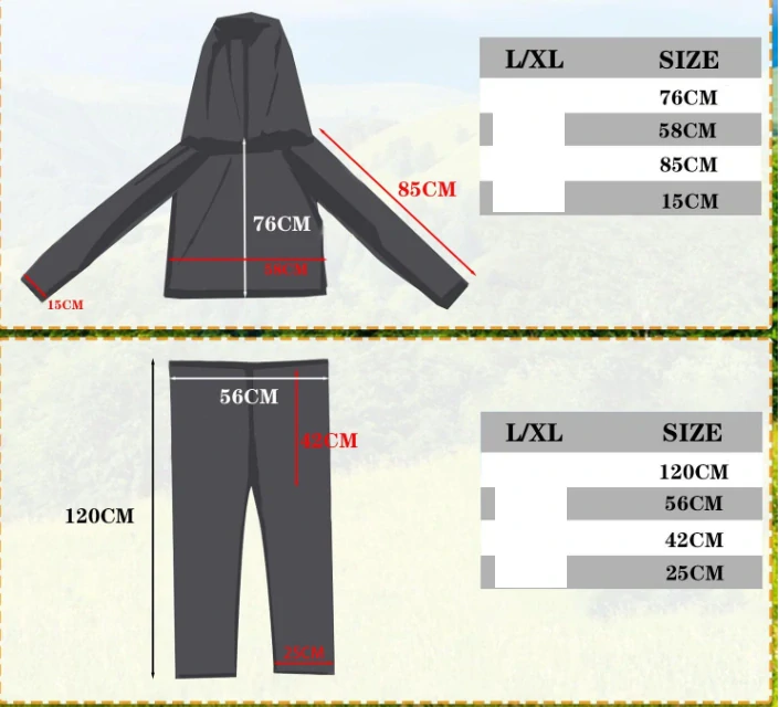 Ochranná bunda a kalhoty proti hmyzu – velikost L/XL