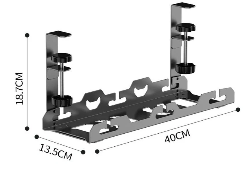 Organizér kabelů pod stůl 40cm 
