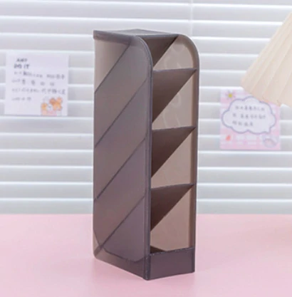 Organizér na psací potřeby – průhledný čerený