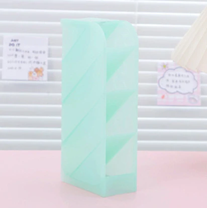 Organizér na psací potřeby – průhledný zelený