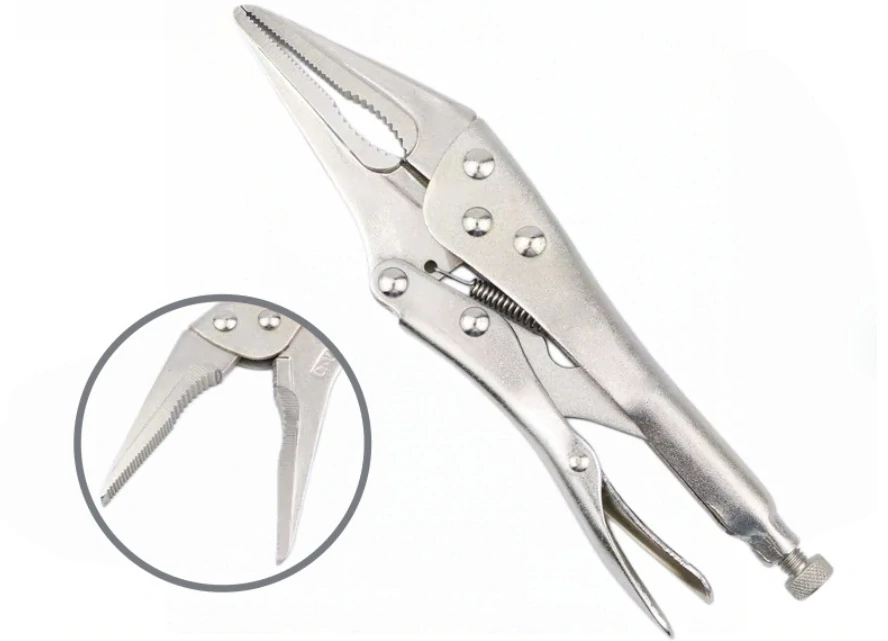 Samosvorné svěrací kleště 165 mm prodloužené