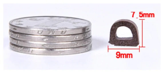 Samolepicí těsnění do oken a dveří 9x7,5mm x 6m – hnědé
