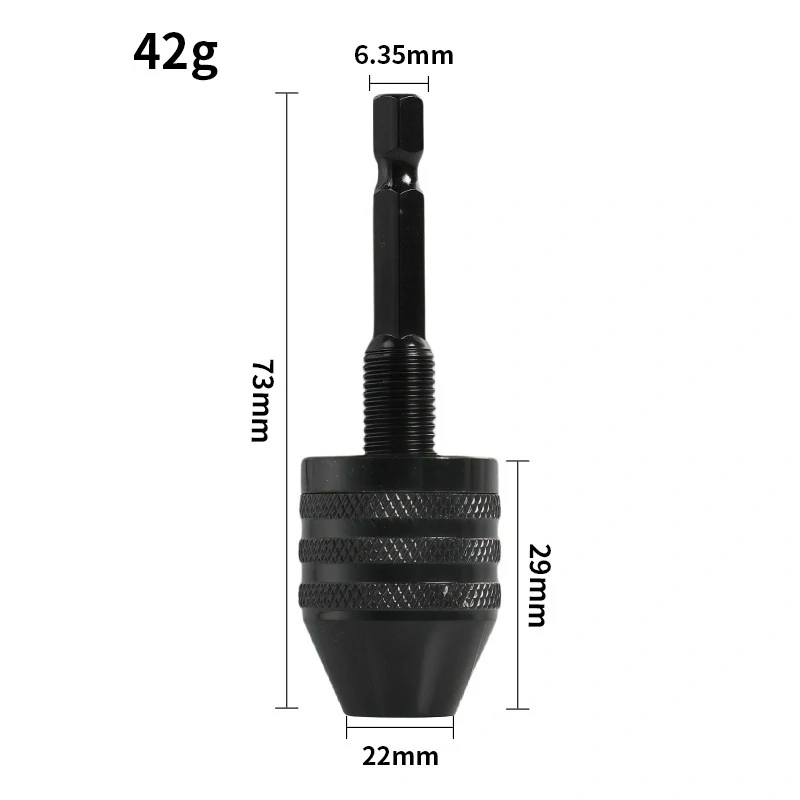 Rychloupínací sklíčidlo 0,3–6,5 mm s šestihrannou stopkou 6,35 mm