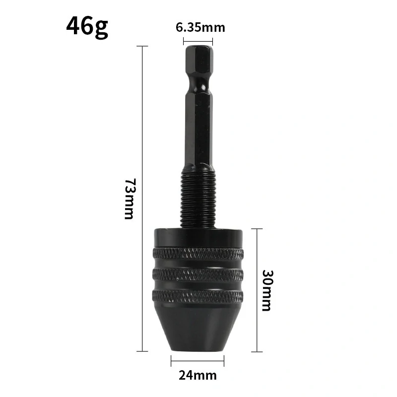 Rychloupínací sklíčidlo 0,6–8 mm s šestihrannou stopkou 6,35 mm