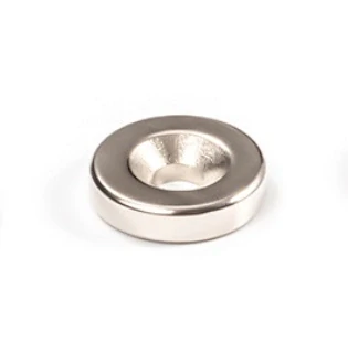 Neodymový magnet 12 × 3 mm s dírou, sada 10 ks
