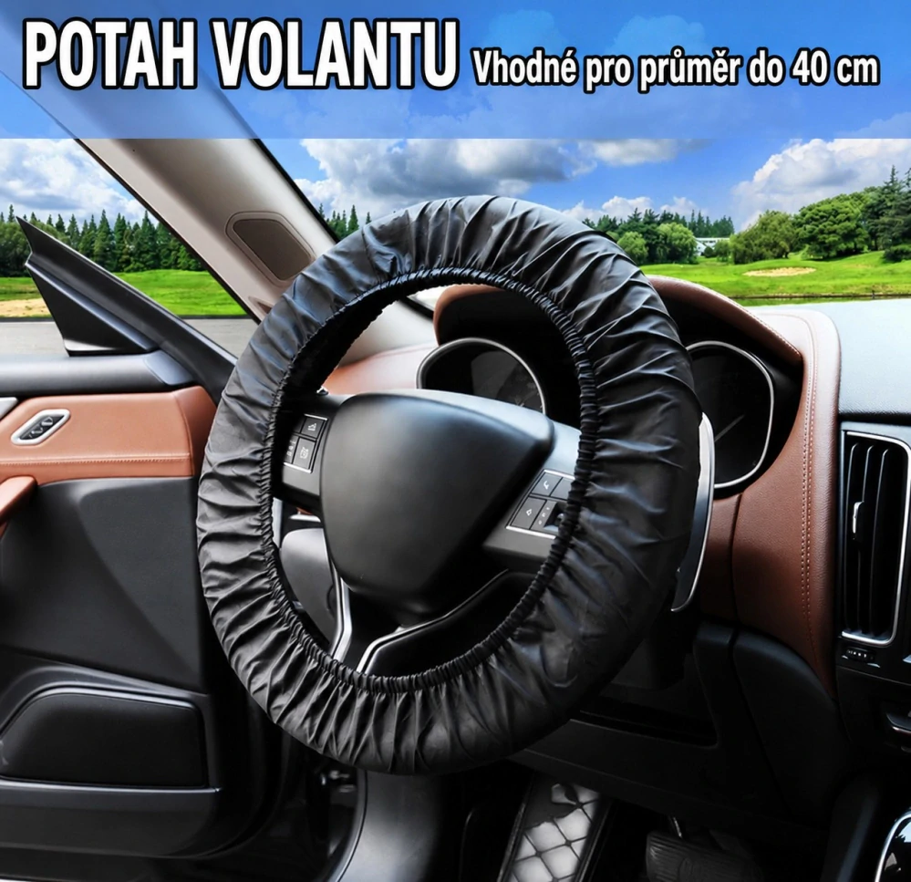Ochranný potah na volant pro mechaniky – voděodolný, černý