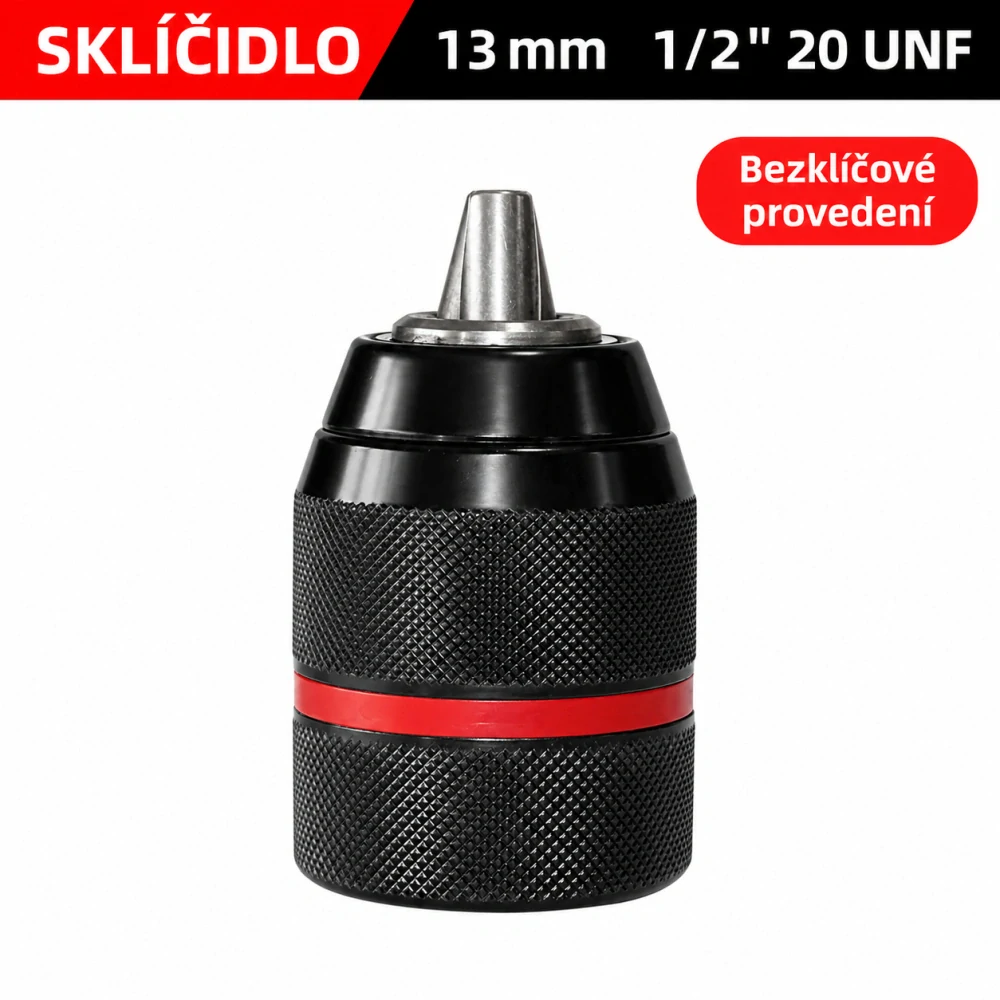 Bezklíčové sklíčidlo, hlavička vrtačky 13 mm 1/2" 20 UNF 