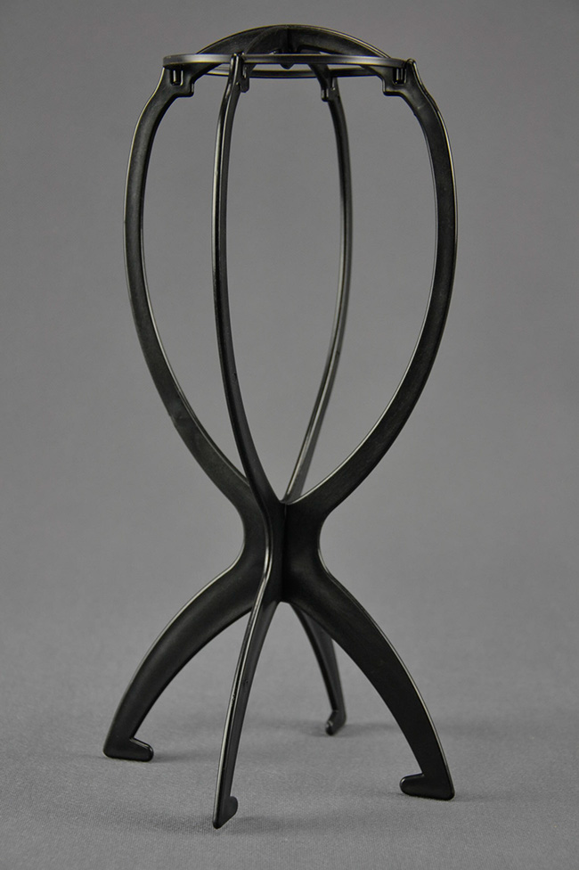 Stojánek na paruku, stojan na paruku černý