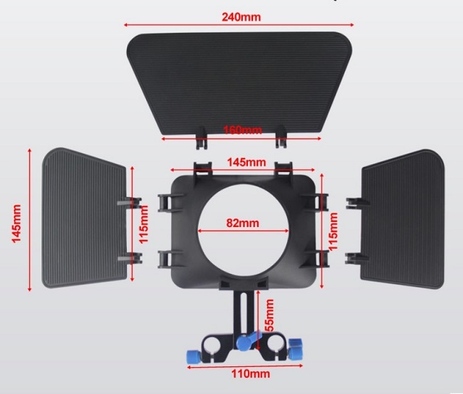 Matte Box sluneční clona M1 pro DSLR Rig