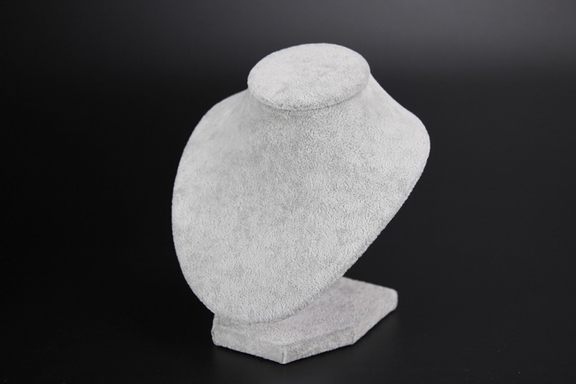 Stojan, stojánek, dekolt na šperky výška 15cm samet