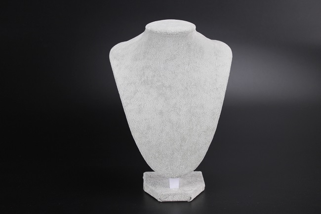 Stojan, stojánek, dekolt na šperky výška 24cm samet