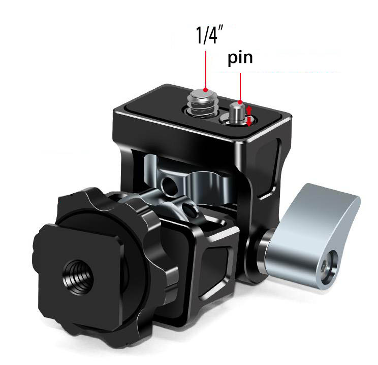 Kloubová hlava mini s adaptérem