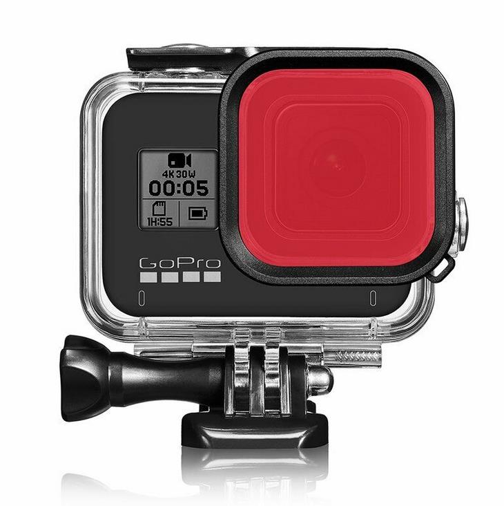 GoPro Hero 5,6,7 filtr na potápění červený