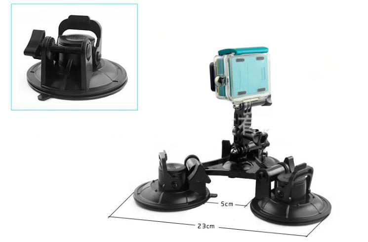 3 Head přísavný držák pro GoPro 255